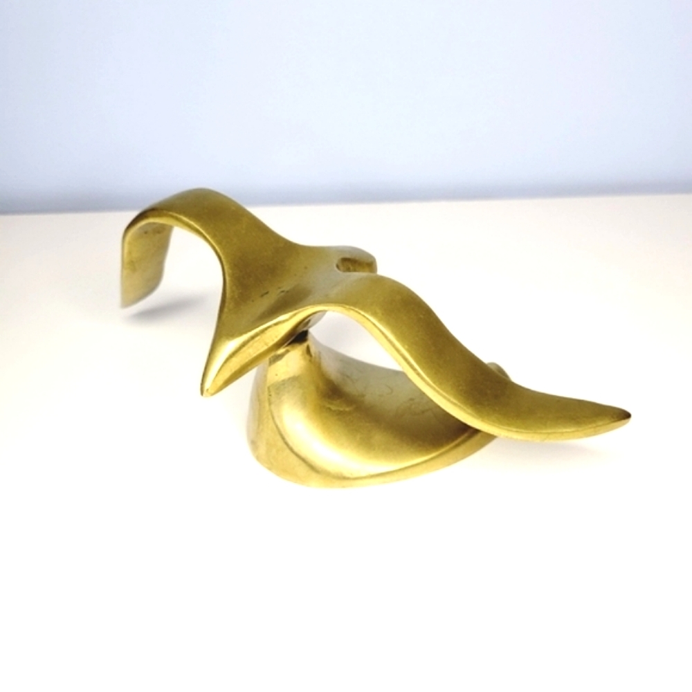 Solid Brass 7" Seagull Vintage Made in Tiawan